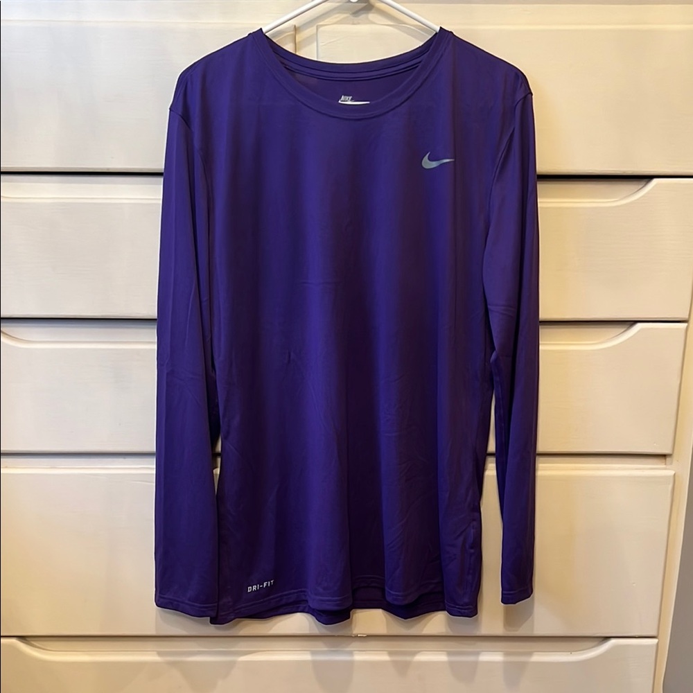 Nike Purple Long Sleeve Tee